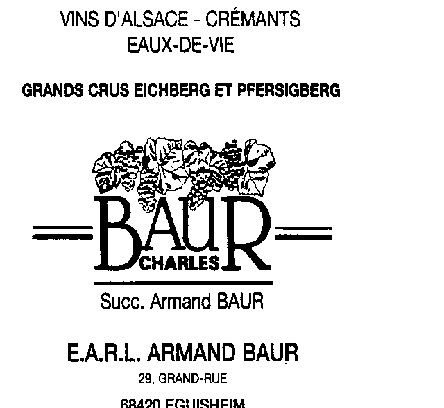 Visitenkarte Charles Baur